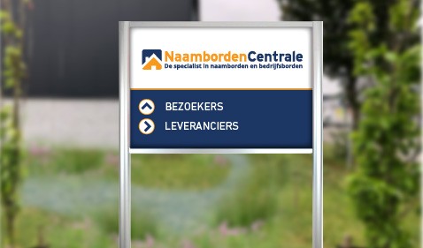 welkomstborden en bewegwijzering