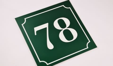 Emaille look huisnummer