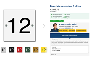 Berekenen nummerbordjes