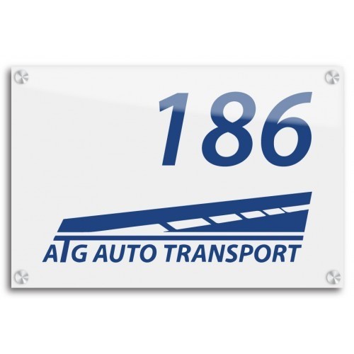 Bedrijfsnaamborden Aluminium Wit