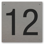 Huisnummers rvs look