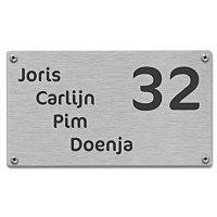 RVS naambordje