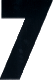 Perspex huisnummers zwart