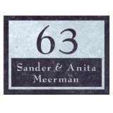 Naambord natuursteen 20 x 15 cm