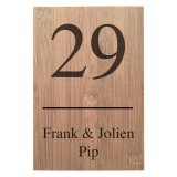 Naambord Bamboe 15 x 22,5 Model B