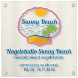 Bedrijfsnaambord aluminium met plexiglas 30 x 30 cm