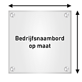 Bedrijfsnaambord axcrylaat op maat gemaakt