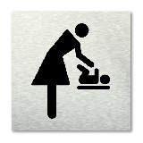 Pictogram vierkant Baby verschoonruimte