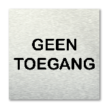 Pictogram vierkant Geen toegang