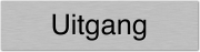 Aluminium deurbordje uitgang