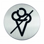 RVS pictogram Eten verboden