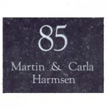 Naambord natuursteen 20 x 15 cm