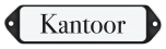 Deurbordje emaille Kantoor