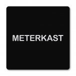 Pictogram Meterkast zwart 10 x 10 cm