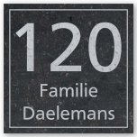 Naambord Belgisch blauwsteen 17,5 x 17,5 cm