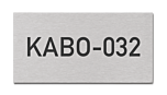 rvs naamplaatje 2 x 1 centimeter