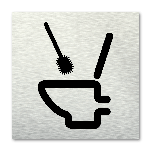 Pictogram vierkant WC schoonmaken