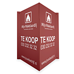 Raambord makelaar 70 x 100 cm