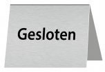 Tafelbordje Gesloten