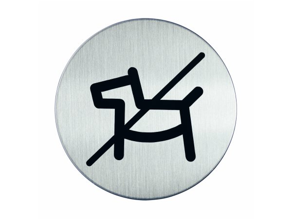 RVS pictogram Honden niet toegestaan