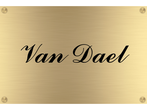 Bedrijfsnaambord Messing