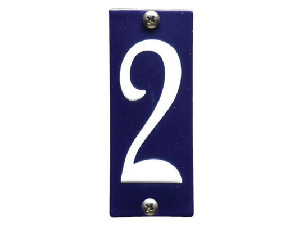 Koppelbaar huisnummer blauw