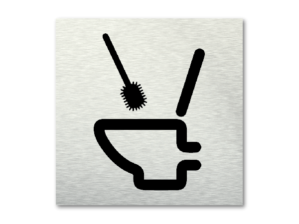 Pictogram WC schoonmaken
