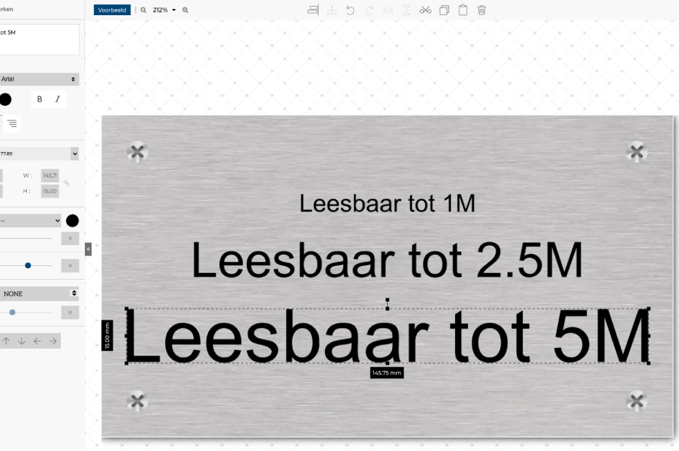 Zo maak je een naambord, tekstbord of gevelbord goed leesbaar