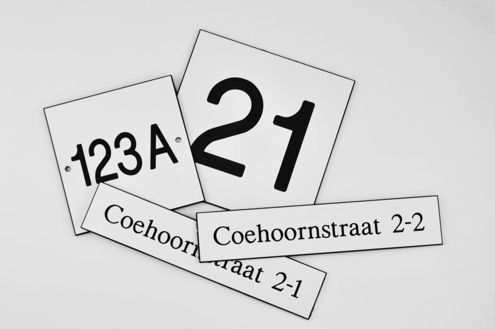 Naamplaatjes op maat