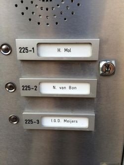 voorbeeld naamplaathouders