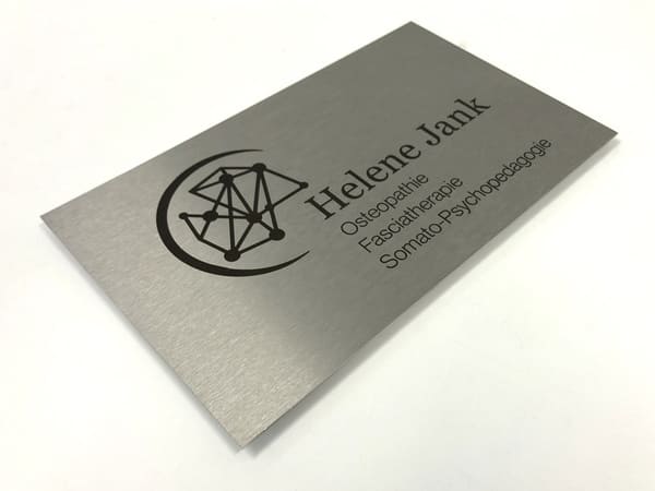 RVS naambord met lasergravure