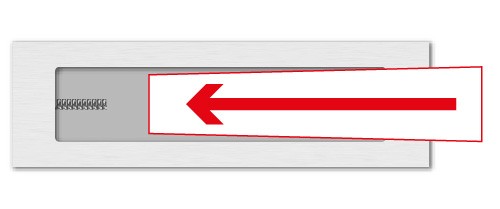 Naamplaathouder met veer